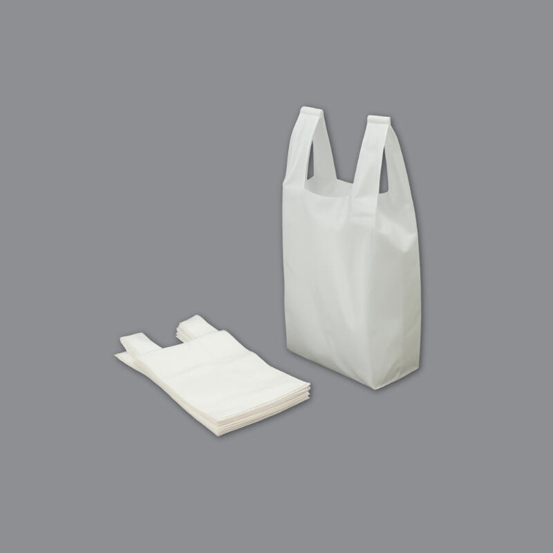 HDPE Carrier Bags Available in plain or custom-printed, vest-style carriers, lightweight and cost-effective